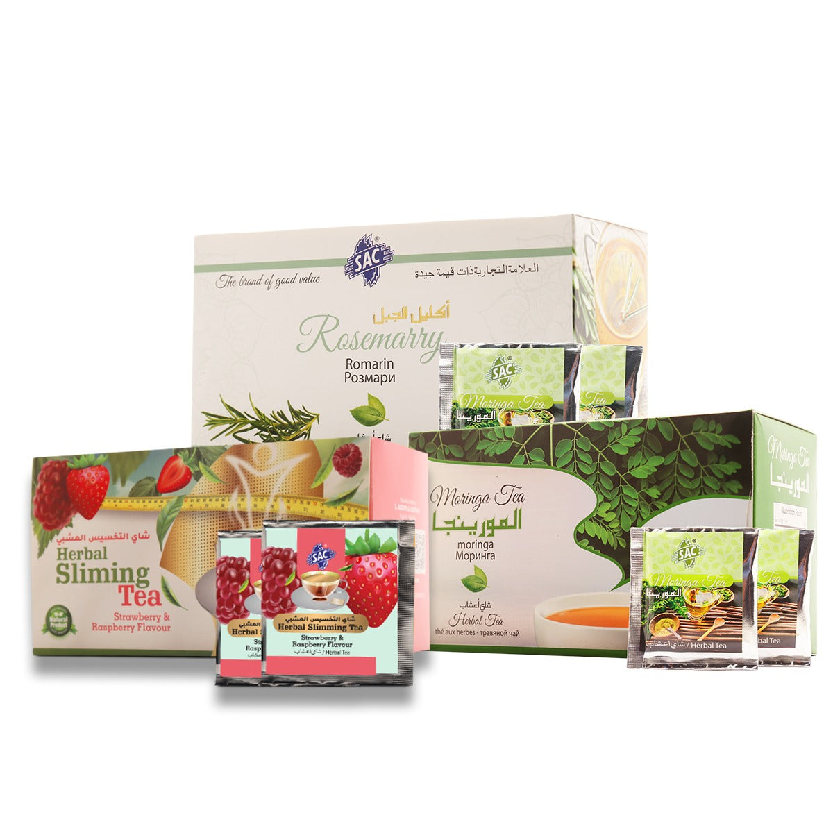 Smart and slim tea Azadi Package  (Slimming tea, Moringa ,Rosemary )
